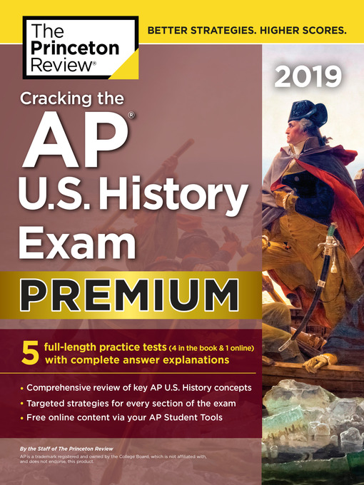 Title details for Cracking the AP U.S. History Exam 2019, Premium Edition by The Princeton Review - Wait list